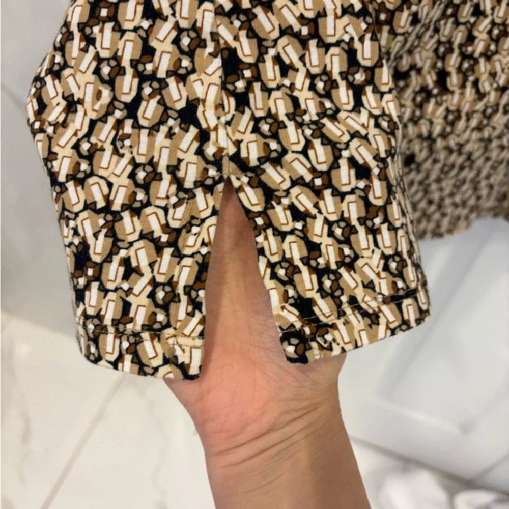 Rafaella | Black & Neutral Colours V-Neck Long Sleeve Top Size 2X Cotton - Picture 8 of 10